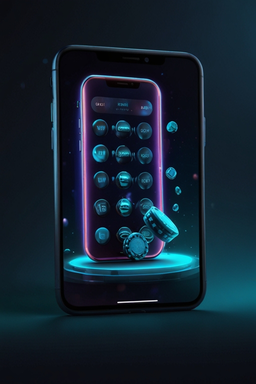 Smartphone met Gqbet casino-app